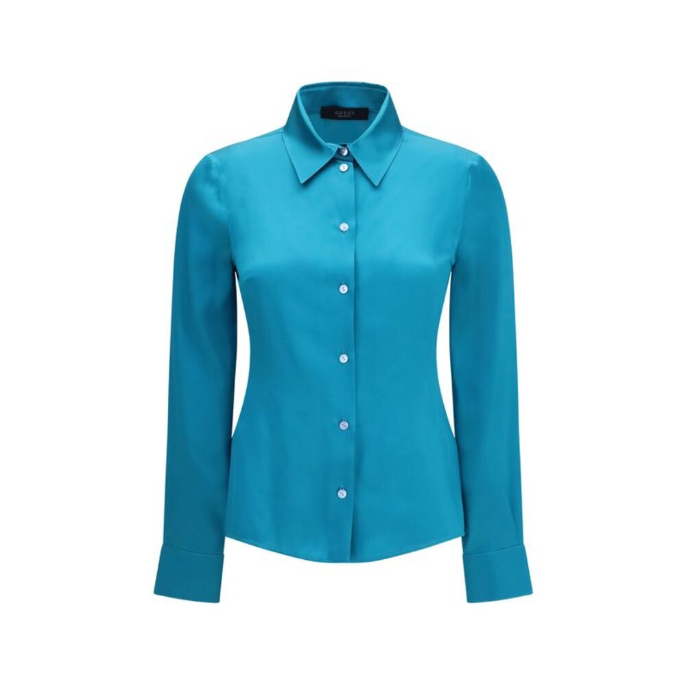 Gucci Women Silk Satin Shirt